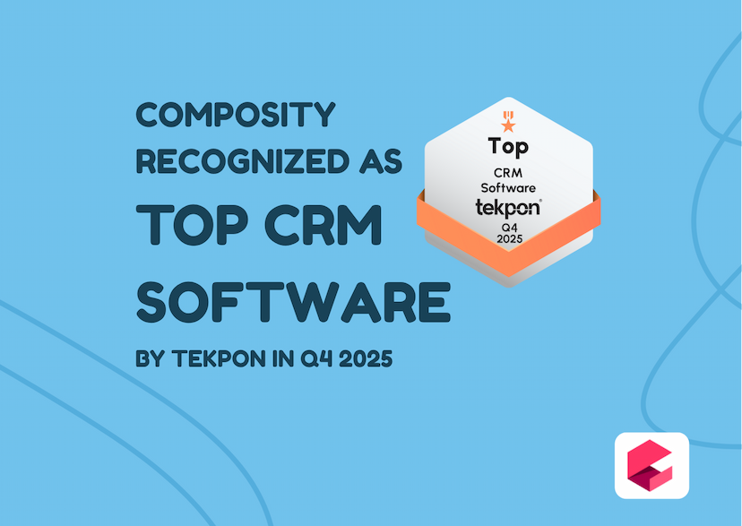 Composity Recognized as Top CRM Software by Tekpon in Q4 2025